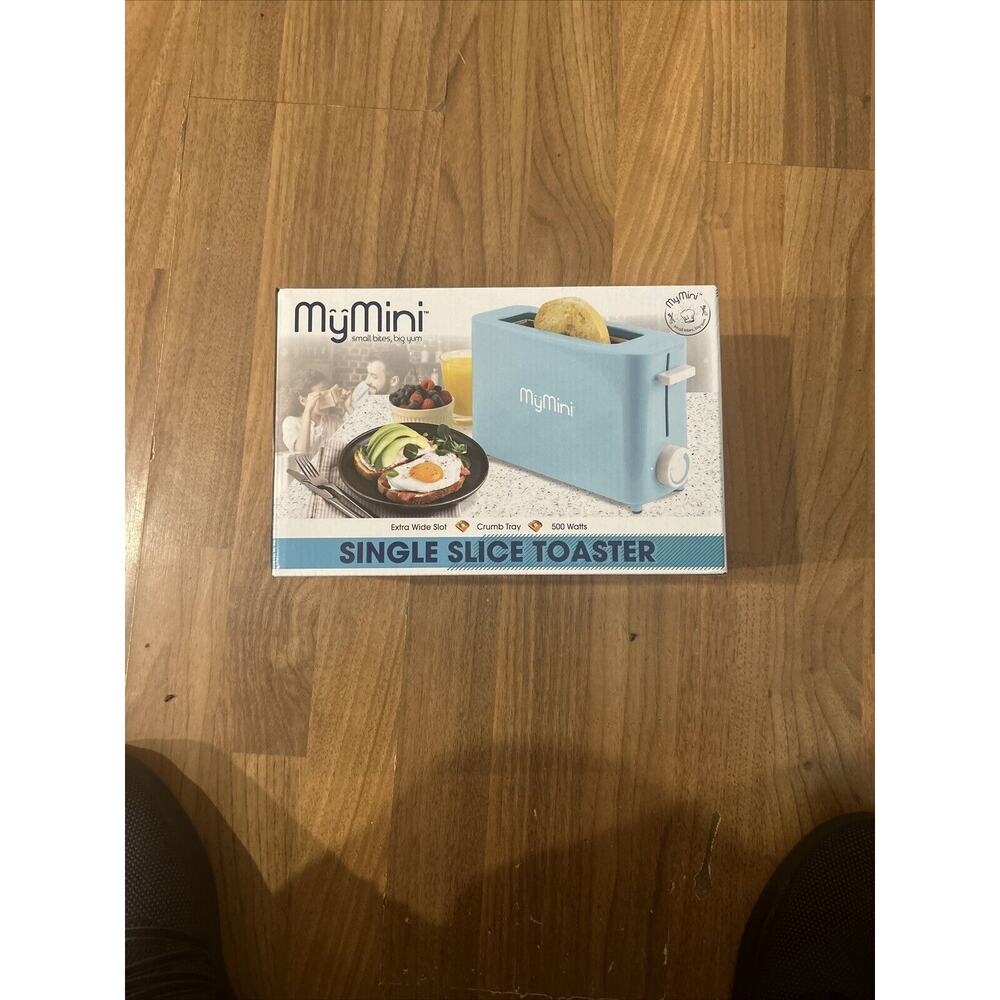 MyMini Single Slice Toaster, Aqua nostalgia